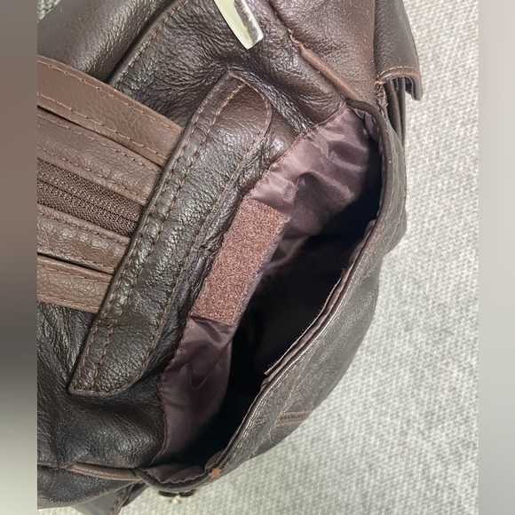 Brown Leather Backpack - Picture 14 of 16